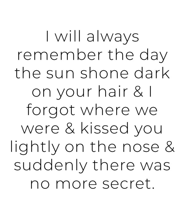 No More Secret Art Print