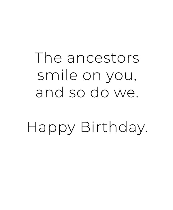 Ancestral Birthday Greeting Card