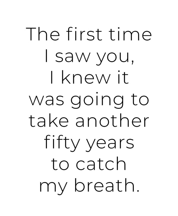 Breathless Greeting Card