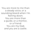 Castle Dad Greeting Card