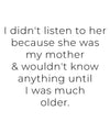 Hindsight (mother) 4x6 Photo Frame