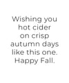 Hot Cider Greeting Card