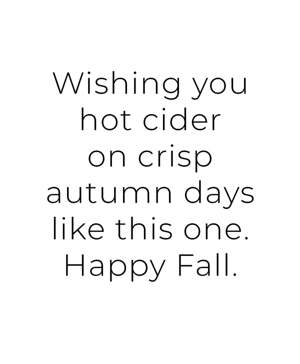 Hot Cider Greeting Card