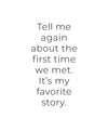 Our Story Greeting Card