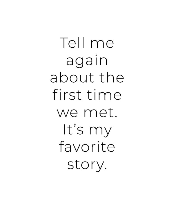 Our Story Greeting Card