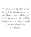 Teeth in a Box Art Print