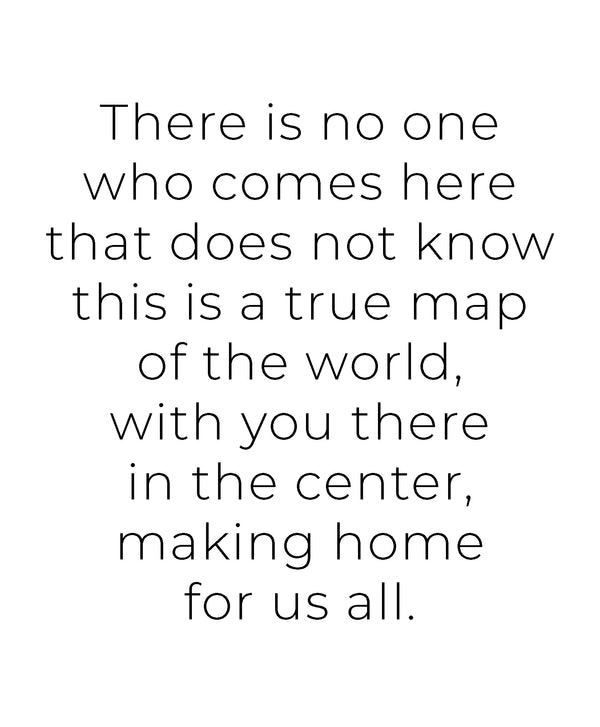 True Map Greeting Card