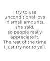 Unconditional Love Art Print