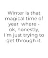 Winter Struggle Greeting Card