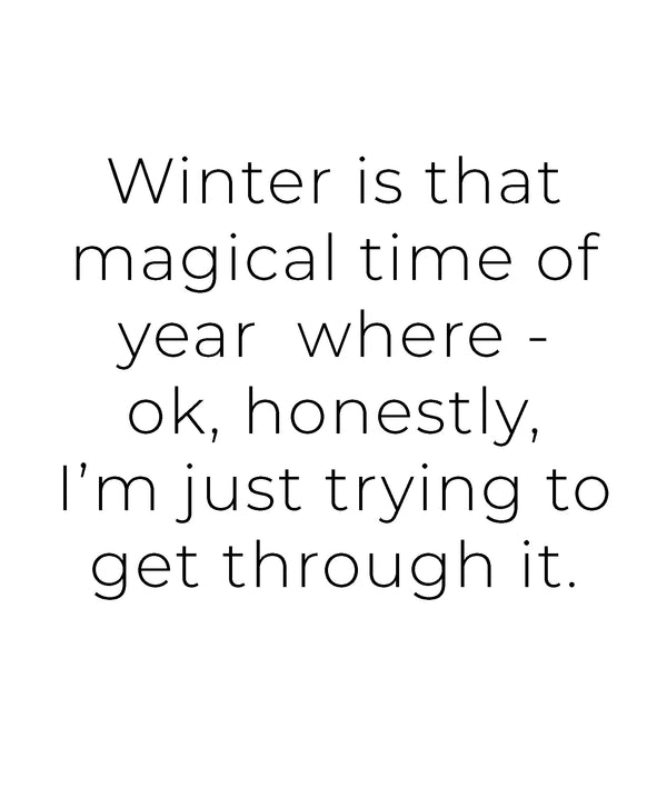 Winter Struggle Greeting Card