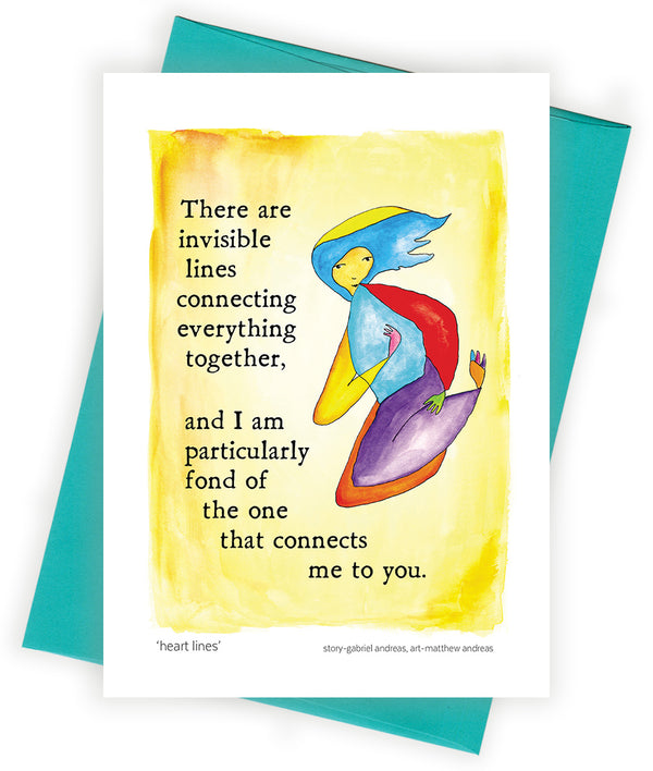 Heart Lines Greeting Card