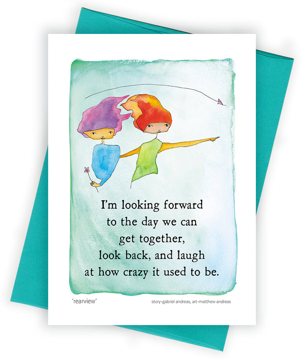 Rearview Greeting Card