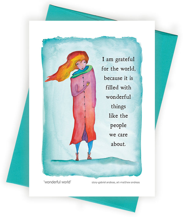 Wonderful World Greeting Card