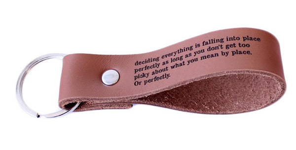 Falling Into Place Key Fob