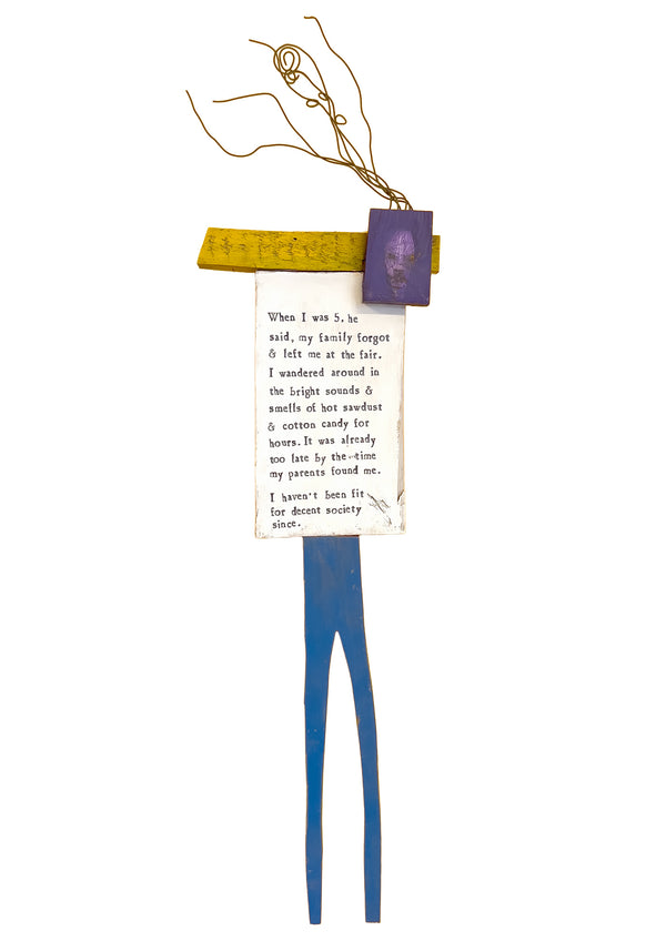 Lost at the Fair Sculpture, signed 1996