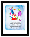 Big Strange Family Color Wash Print