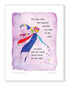 Her Laughter Color Wash Print