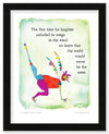 His Laughter Color Wash Print