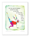 His Laughter Color Wash Print