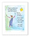 One Child Color Wash Print