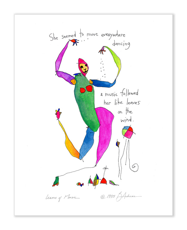 Leaves of Music Art Print