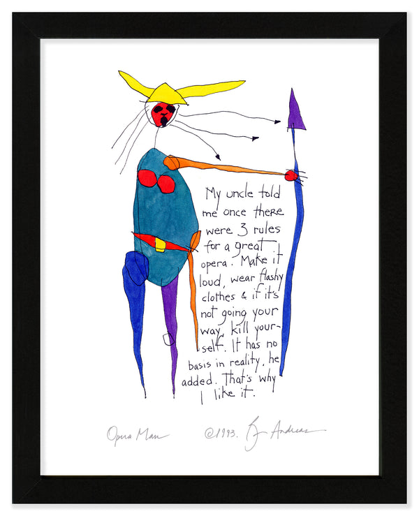 Opera Man Art Print