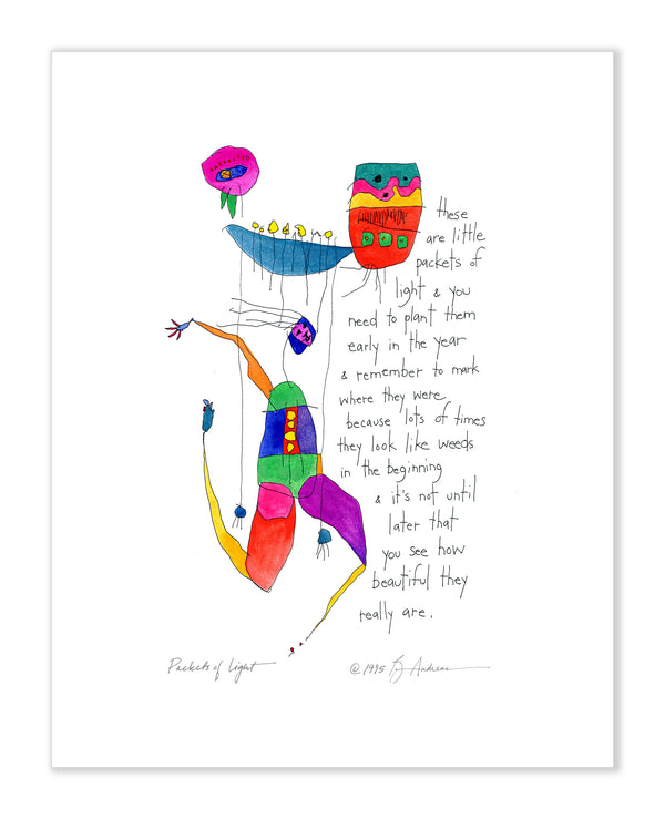 Packets of Light Art Print