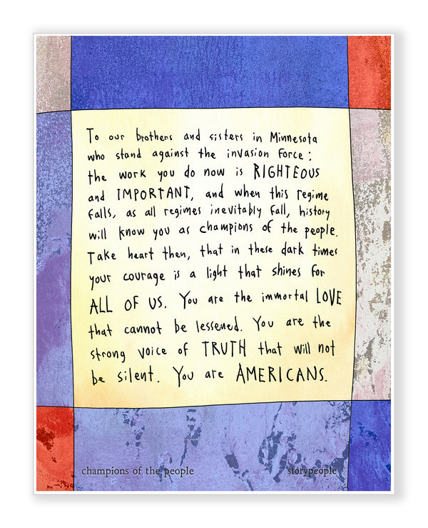 Champions of the People Art Print