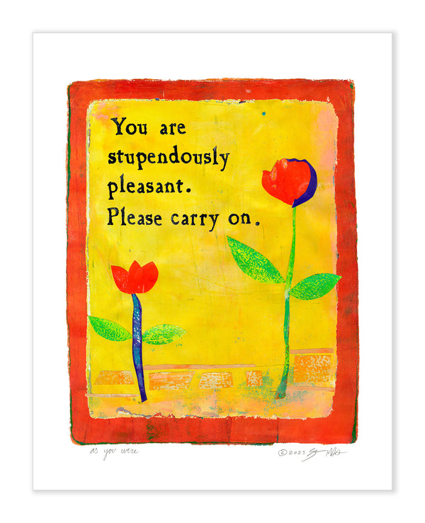 As You Were Art Print