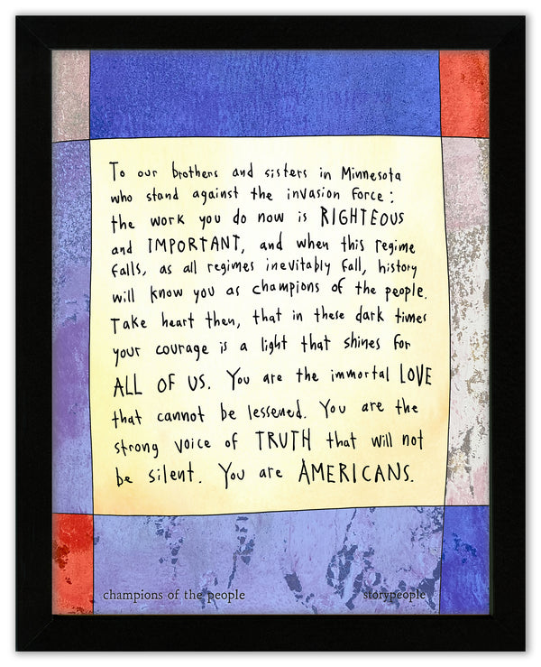 Champions of the People Art Print