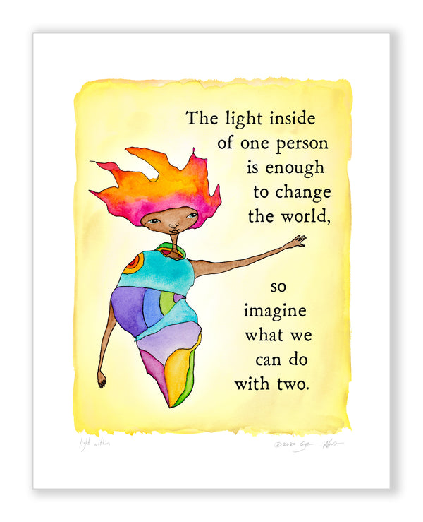 Light Within Color Wash Print