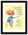 Light Within Color Wash Print