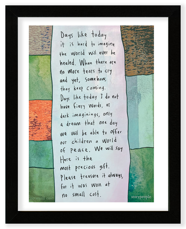 No Small Cost Art Print