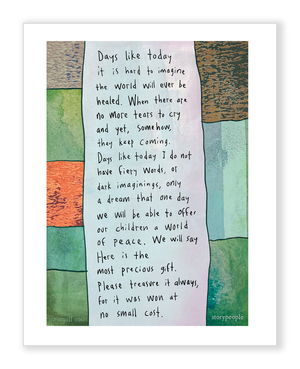 No Small Cost Art Print