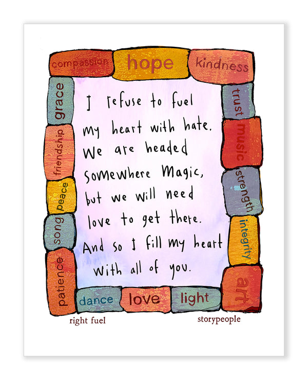 Right Fuel Art Print