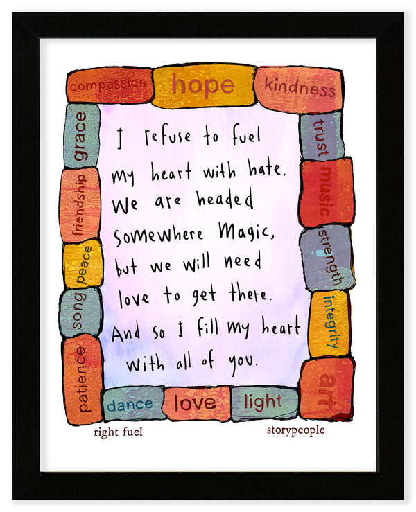 Right Fuel Art Print