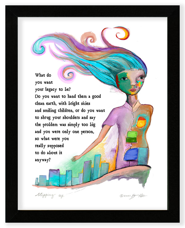 Stepping Up Art Print