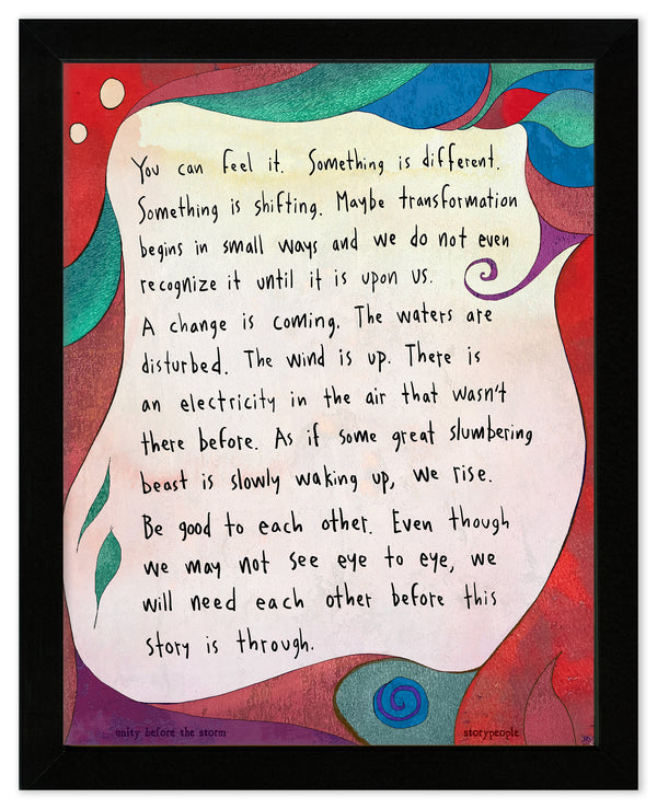 Unity Before the Storm Art Print