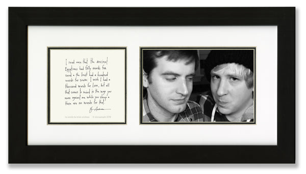 No Words 4x6 Photo Frame