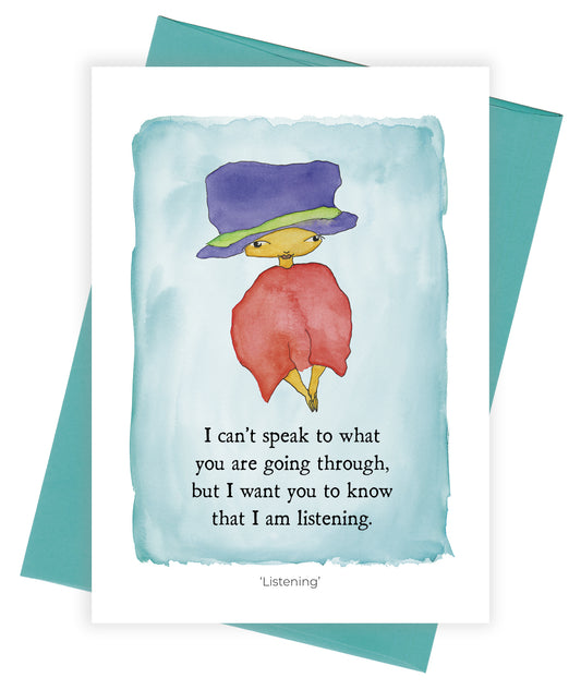 Listener Card Listening Greeting Card