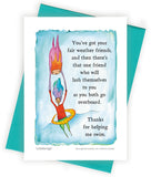 Cowabunga Greeting Card