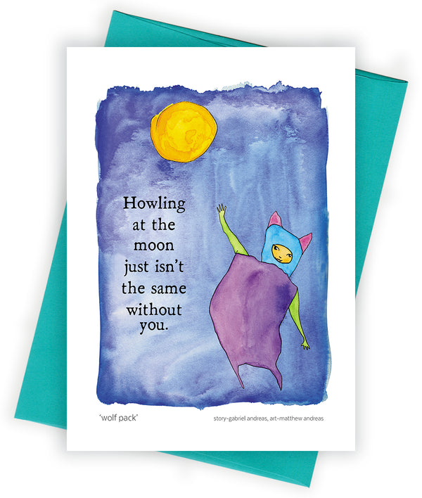 Wolf Pack Greeting Card