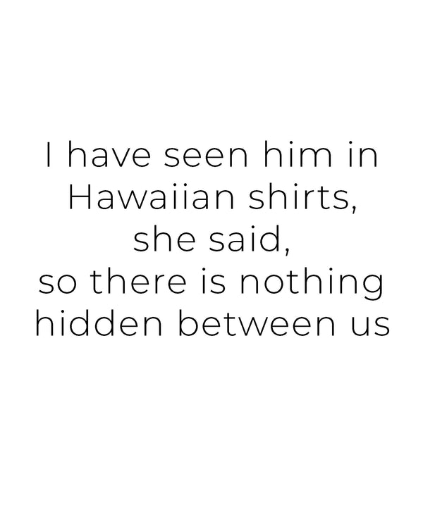 Hawaiian Shirts Art Print