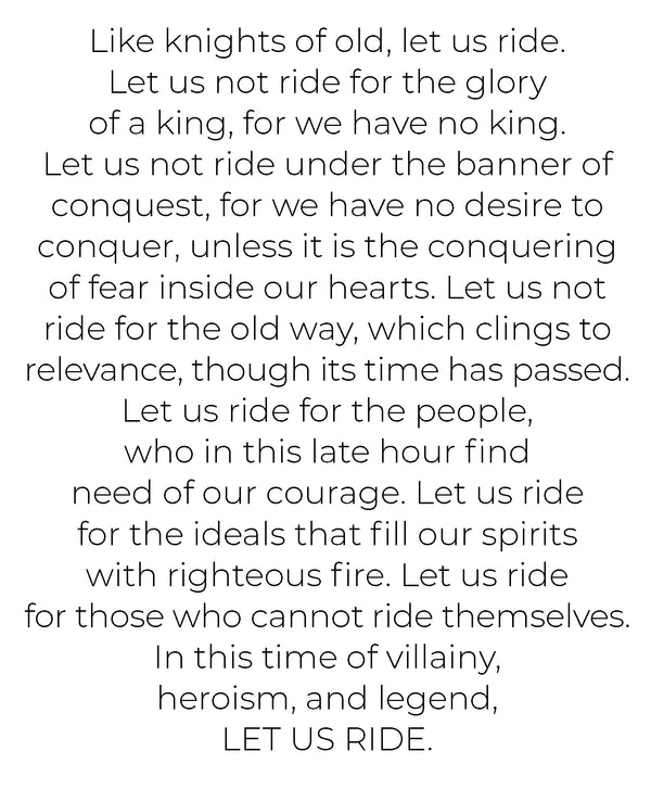 Knights of the New Cloth Art Print