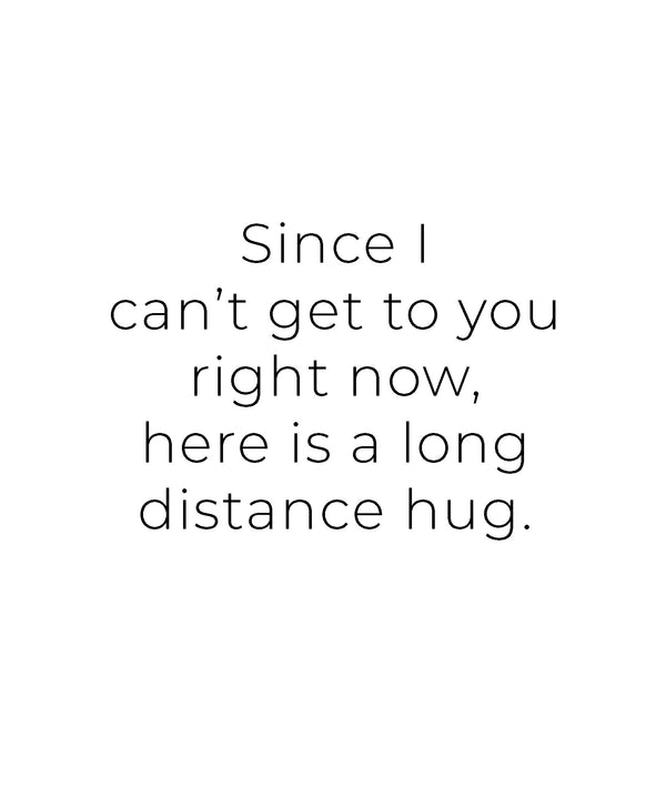 Long Distance Hug Greeting Card