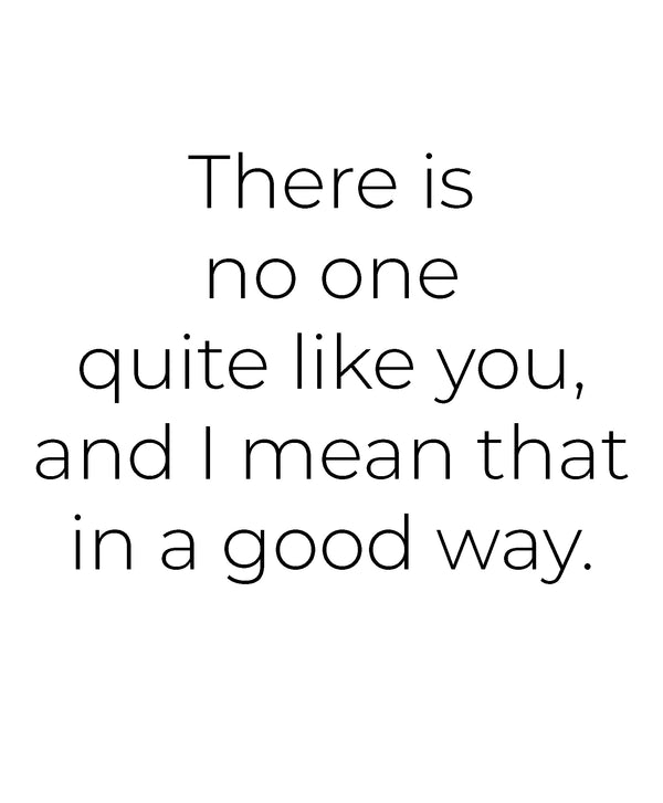 No One Like You Greeting Card