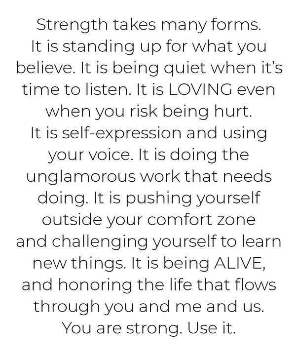 Strong Greeting Card