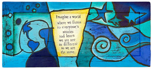 Story People Wooden Painting