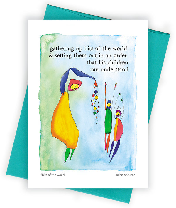 Bits of the World (masculine) Greeting Card