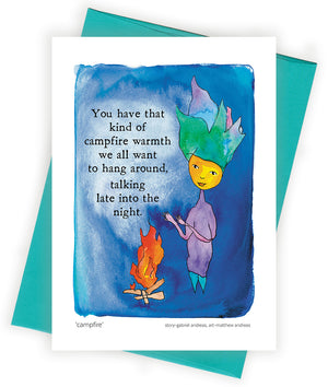 Campfire Greeting Card